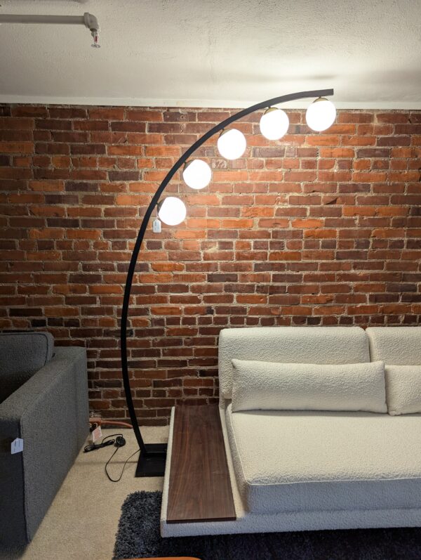 black floor lamp