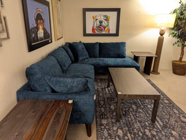blue mc laf sectional