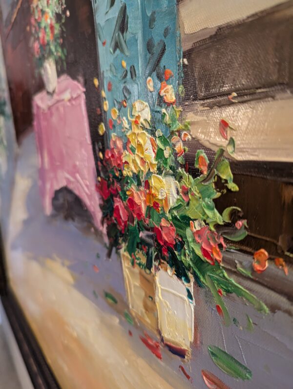 french cafe painting