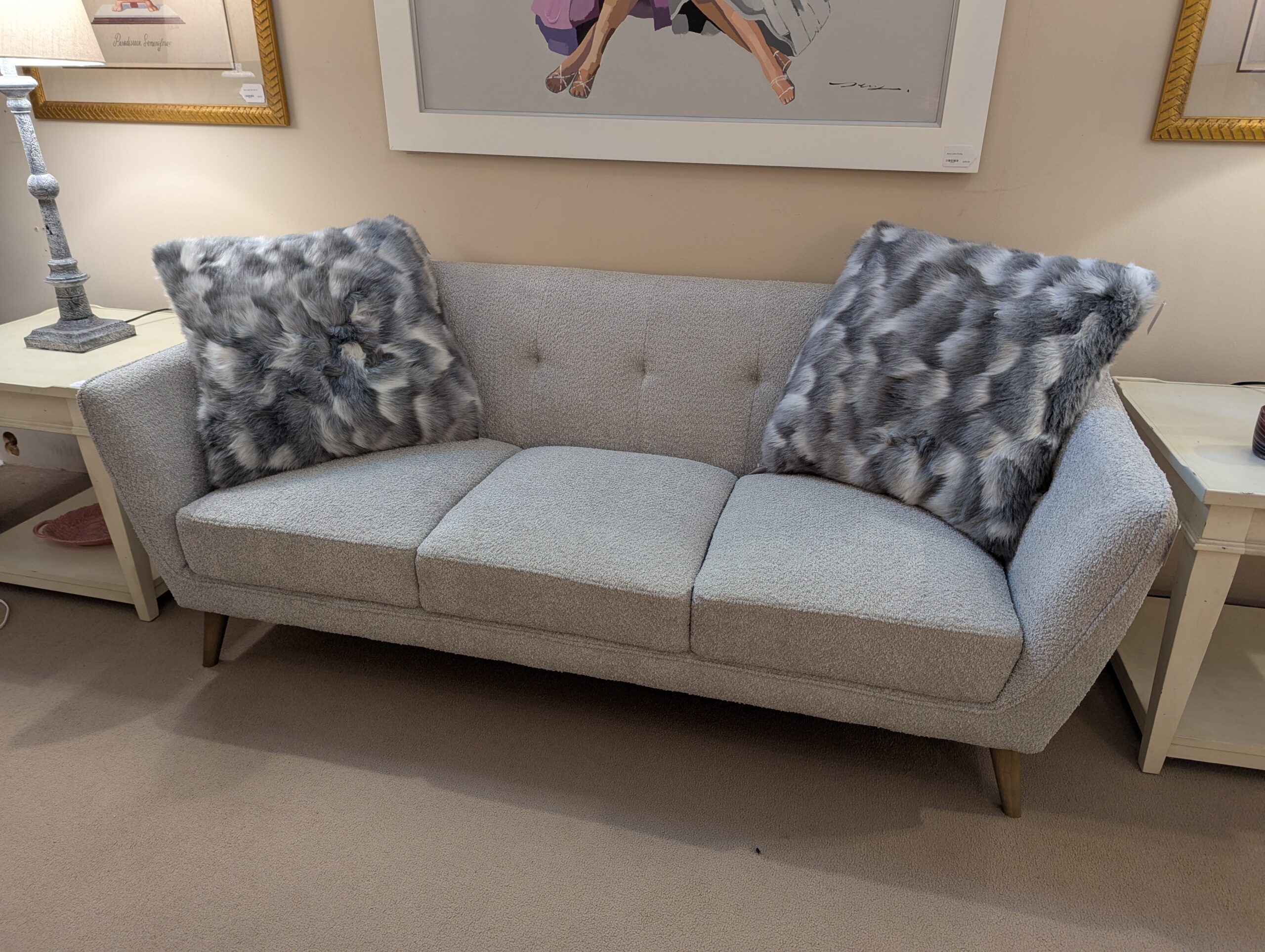 glasgo gray bucket sofa