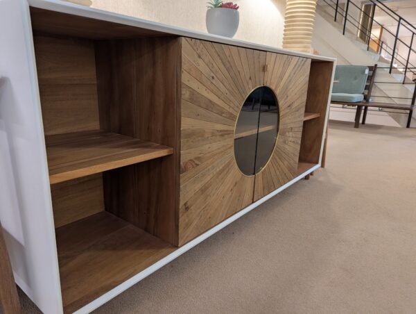 wood pattern front sideboard
