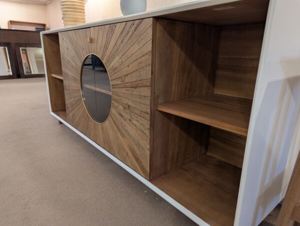 wood pattern front sideboard
