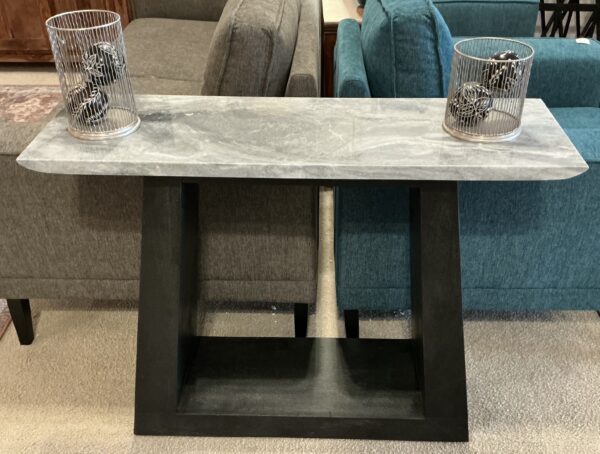 thick marble console table