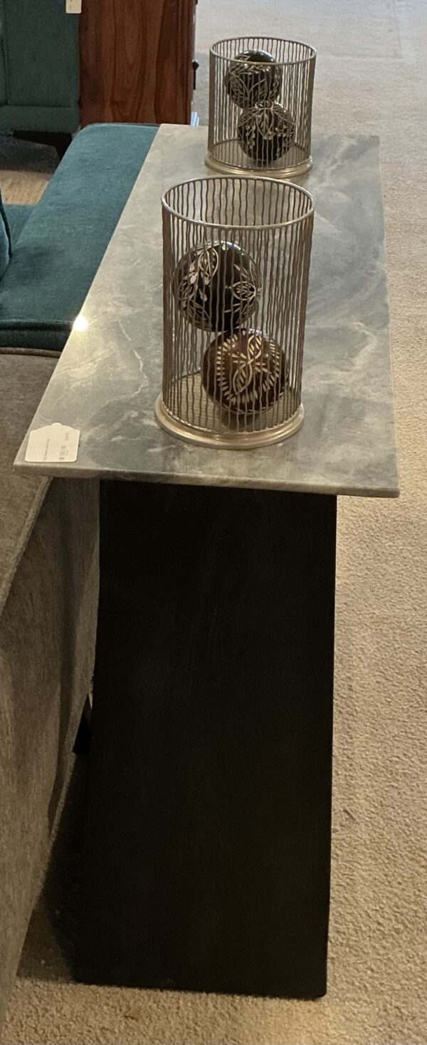 thick marble console table