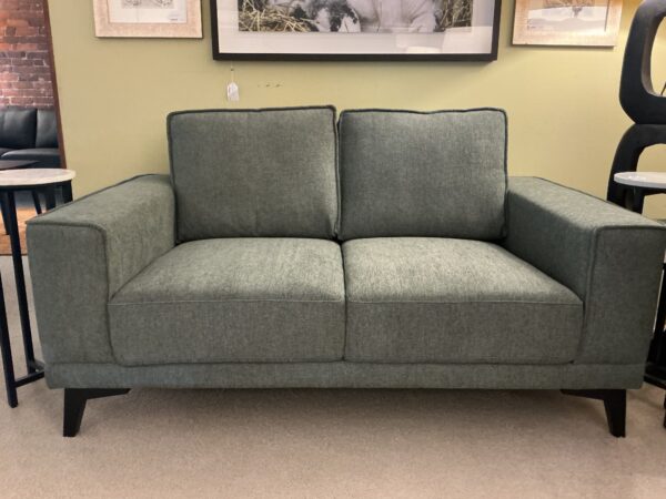green mod loveseat