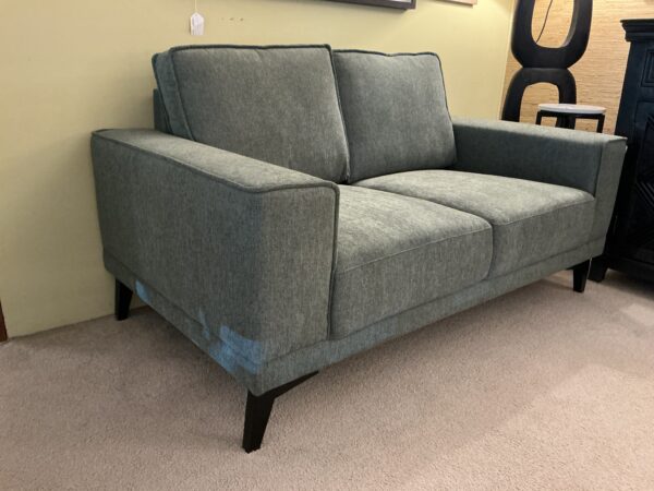 green mod loveseat