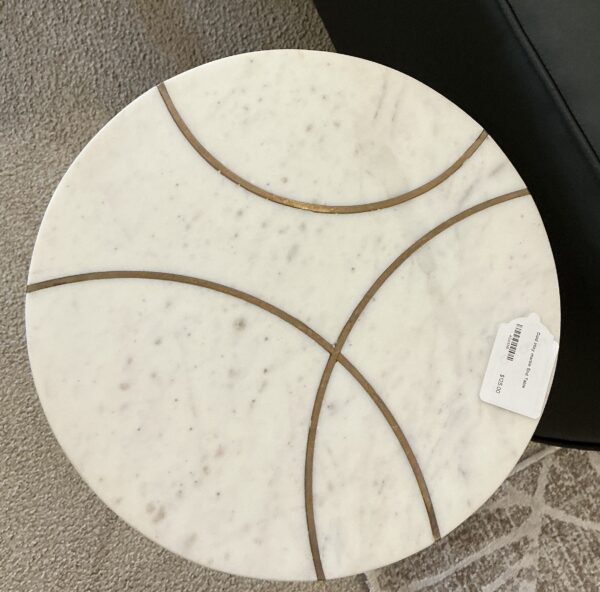 gold inlay marble table
