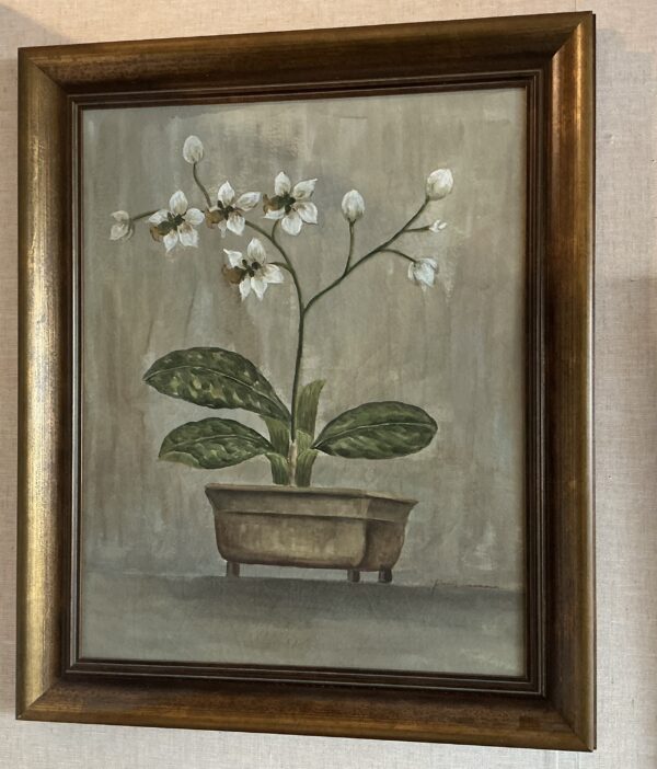 flower bronze framed art