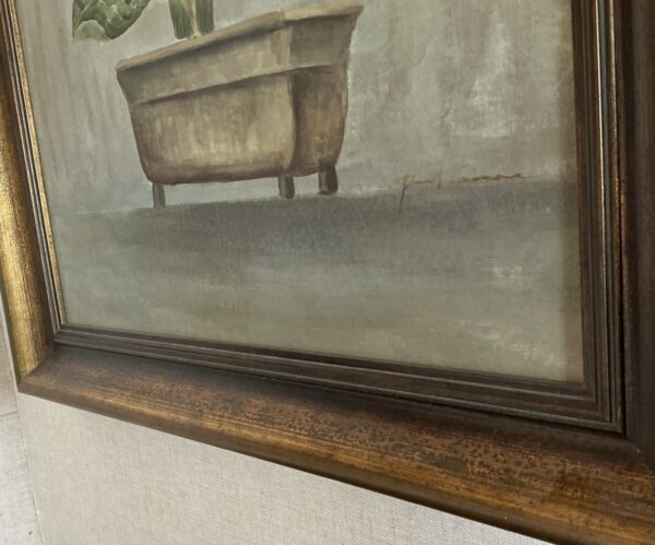 flower bronze framed art