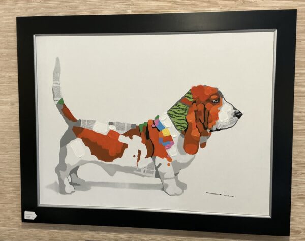 basset hound painting
