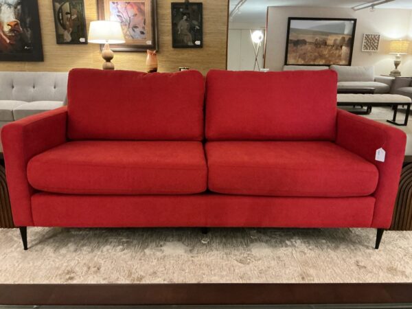 red sofa