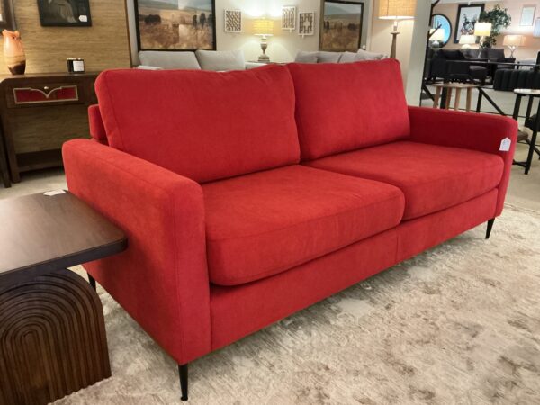 red sofa
