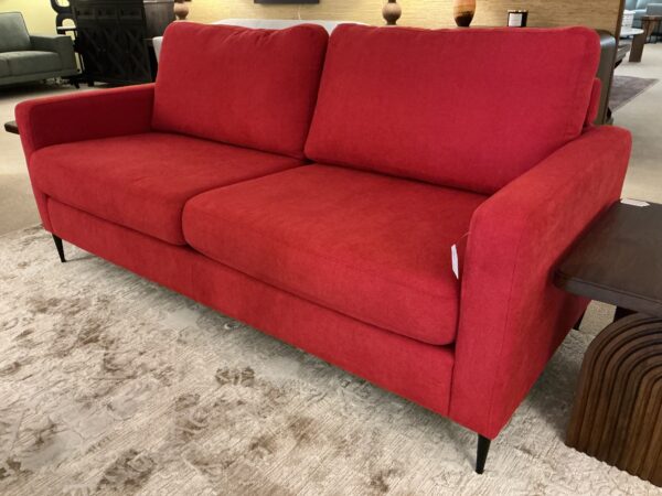 red sofa