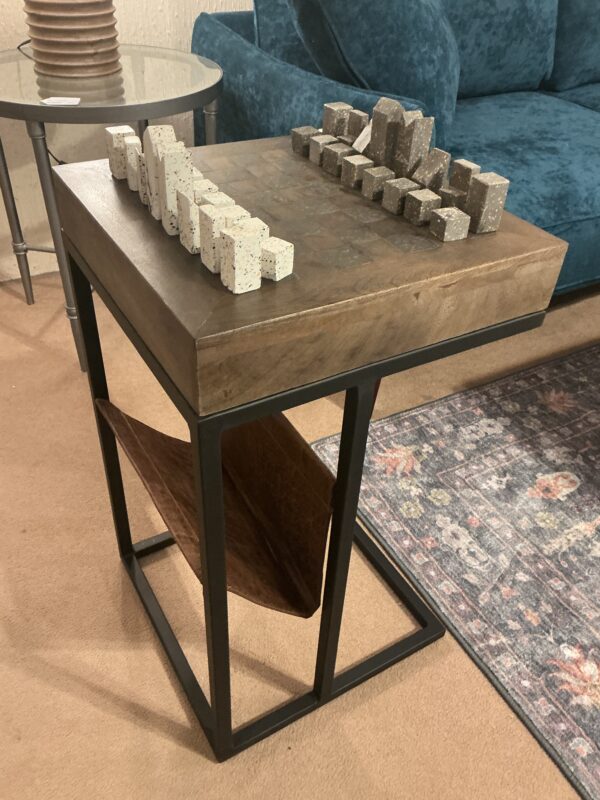 chess set side table