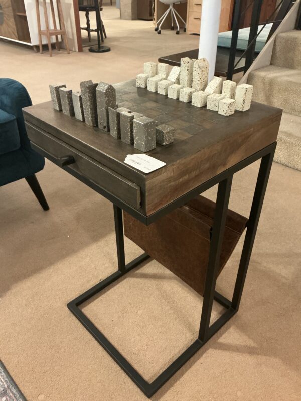chess set side table