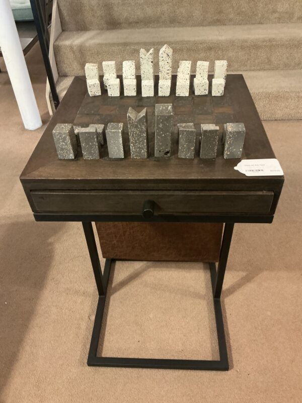 chess set side table