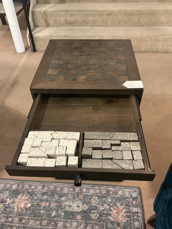 chess set side table