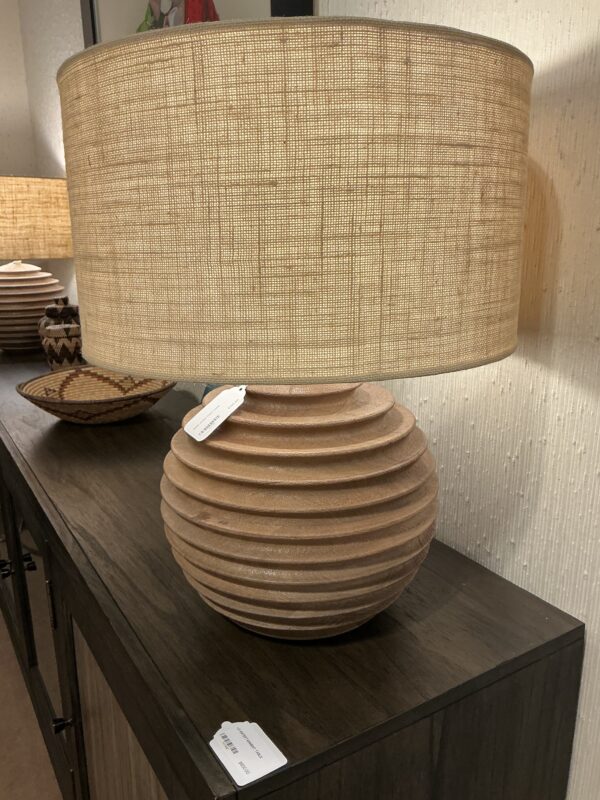 solid wood table lamp