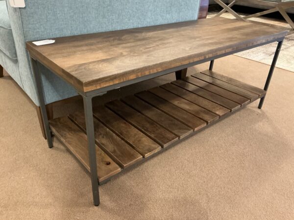 slat base wood bench