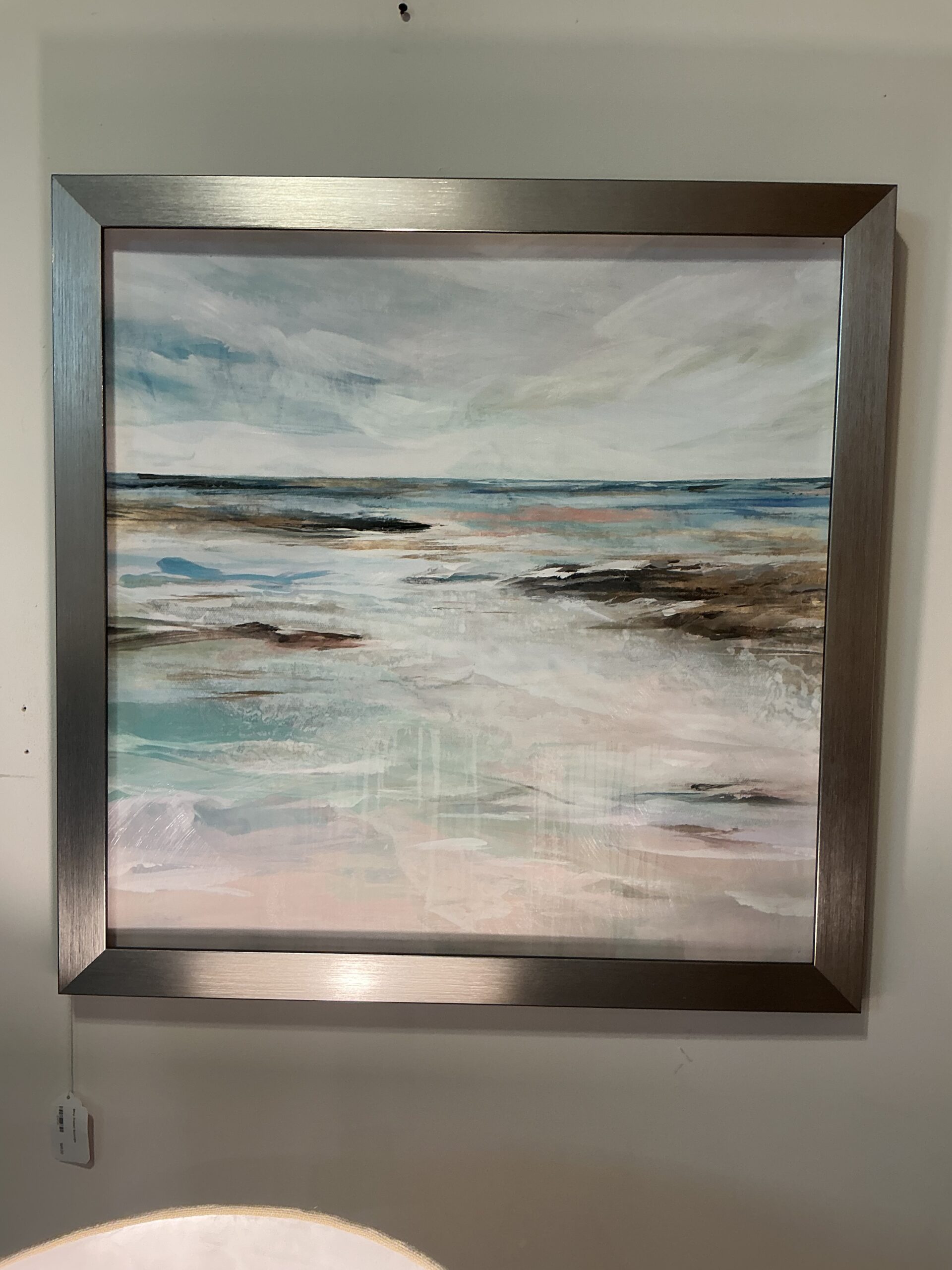 silver framed seascape