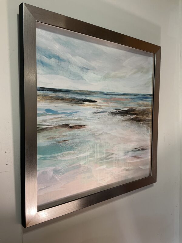 silver framed seascape