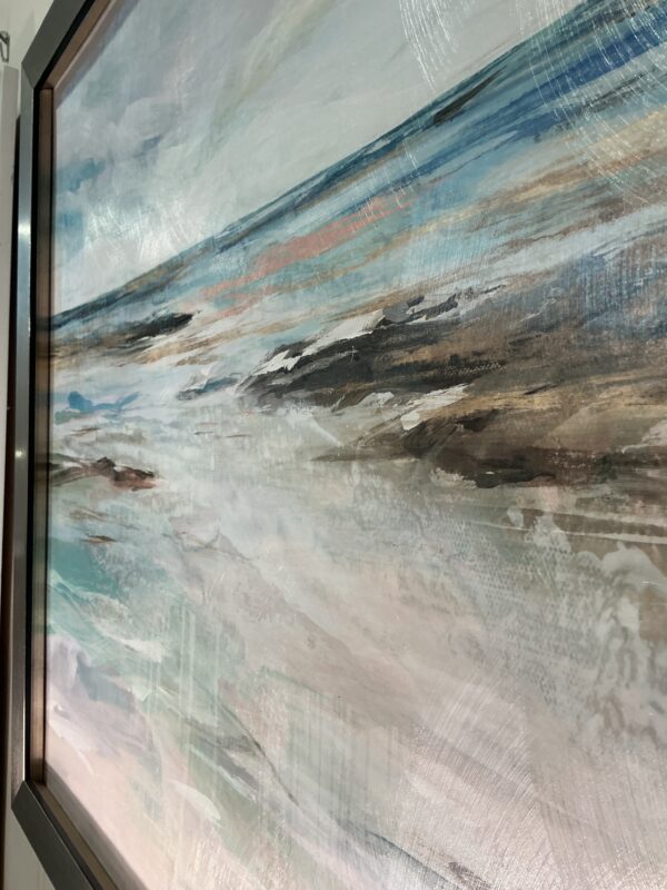 silver framed seascape