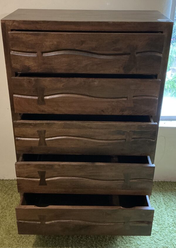 planck live edge chest of drawers
