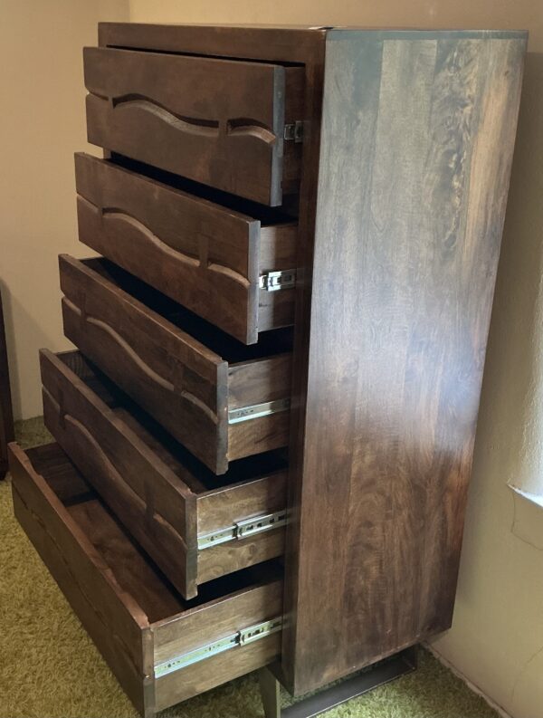 planck live edge chest of drawers