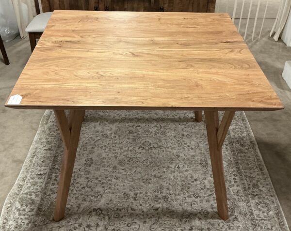 natural mc square dining table