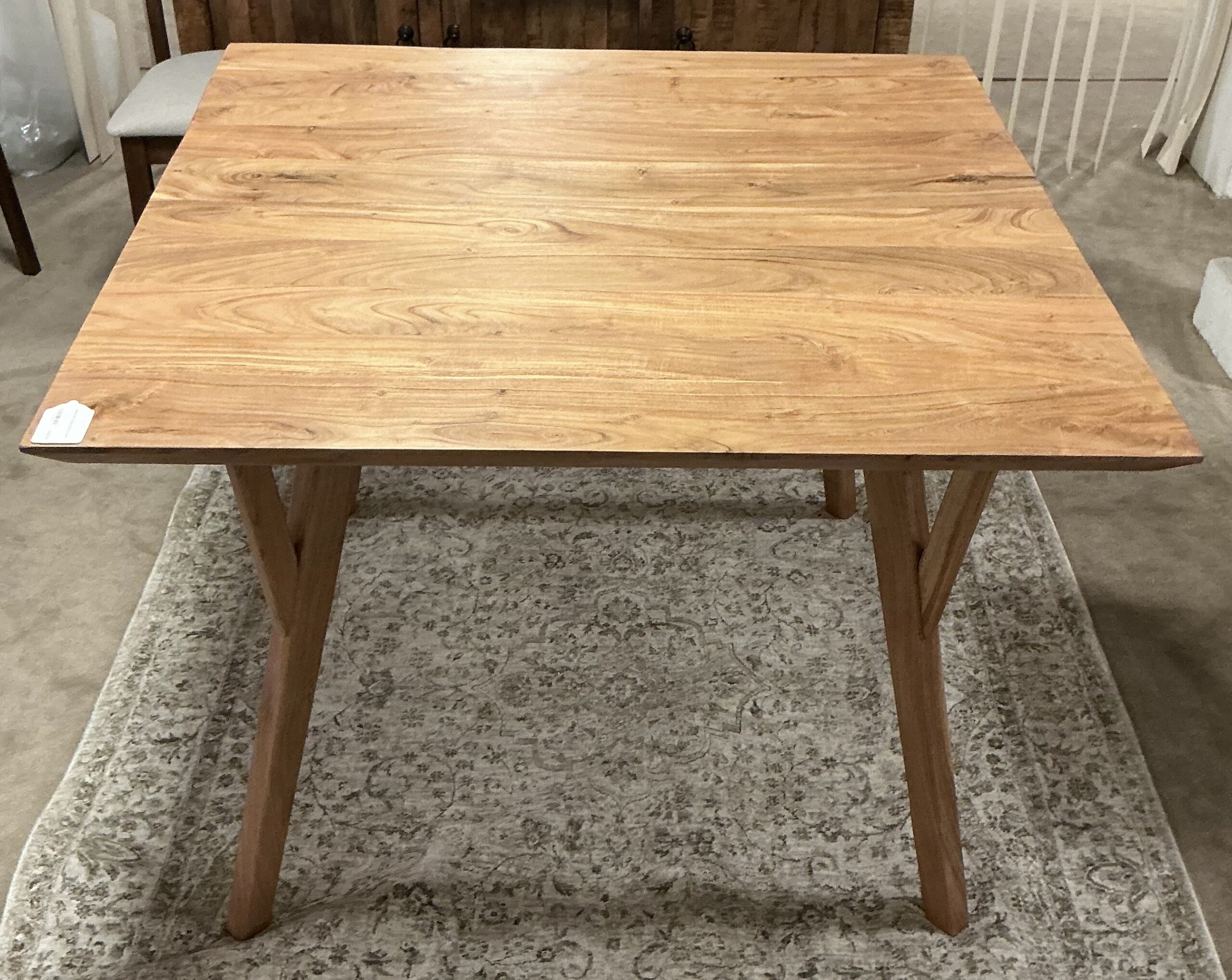 natural mc square dining table
