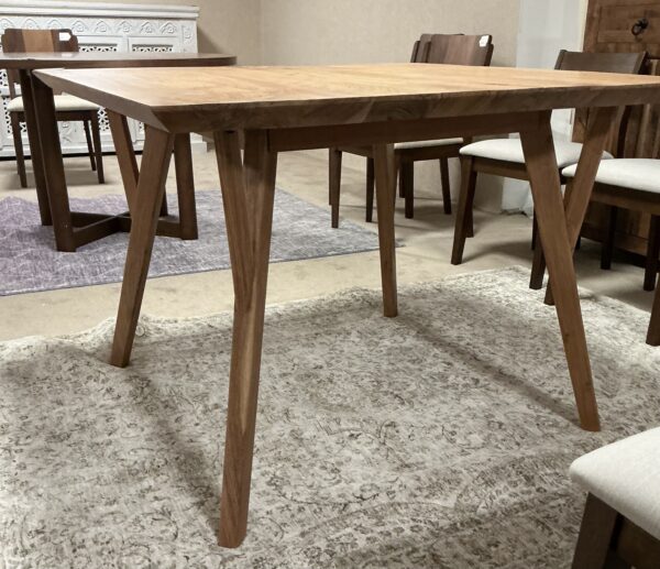 natural mc square dining table
