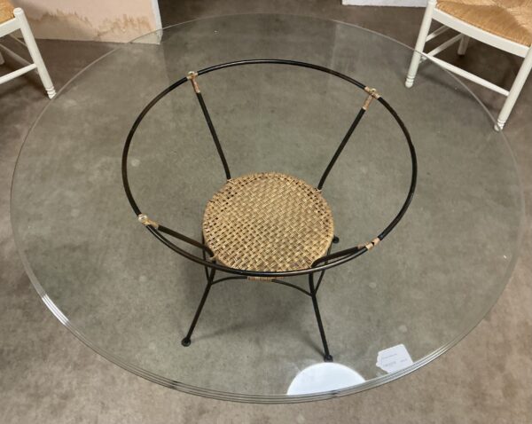 round glass dining table