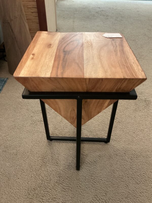 natural prism end table