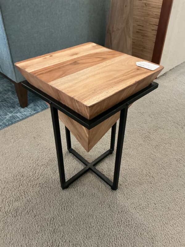 natural prism end table