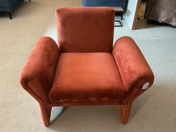 orange accent chair