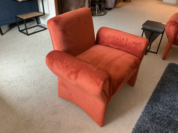 orange accent chair