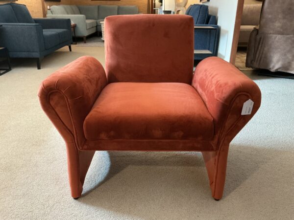 orange accent chair