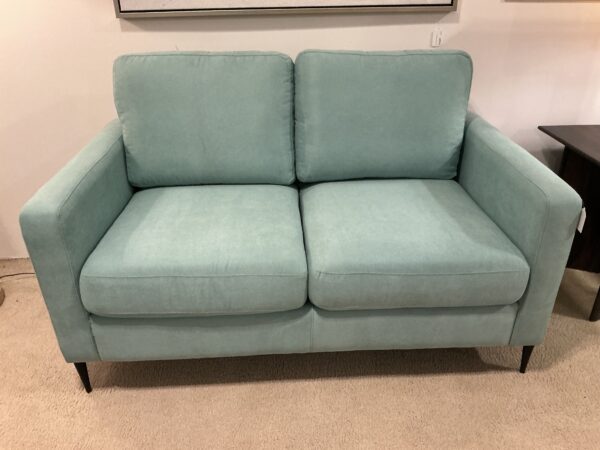 light teal loveseat