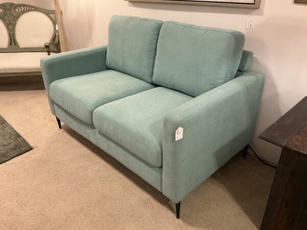 light teal loveseat