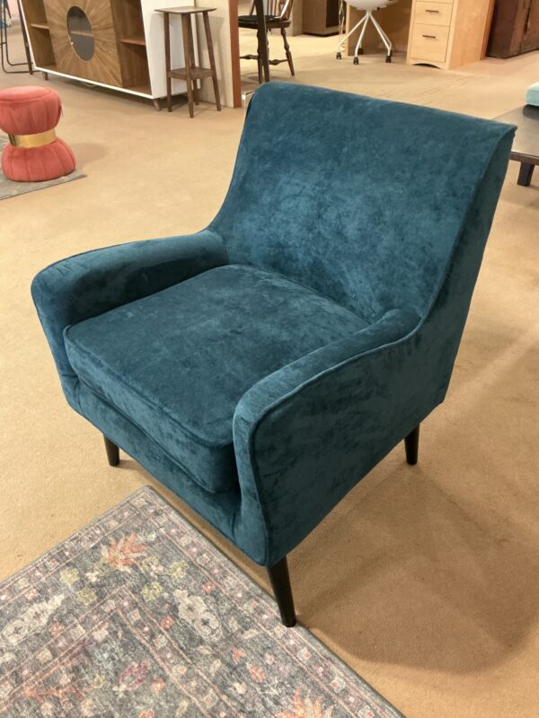 mod blue chair