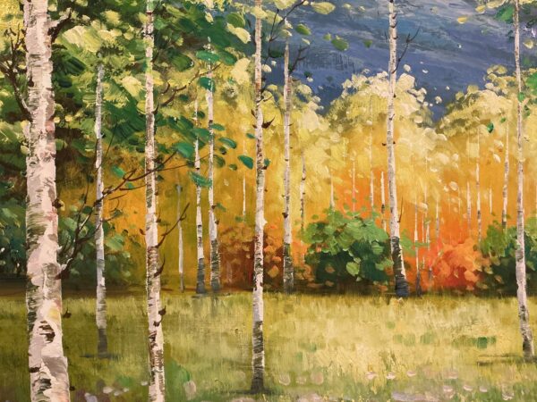 colorful meadow painting