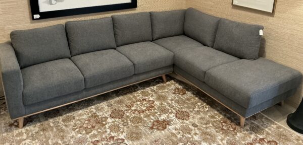 soft grey raf sectional