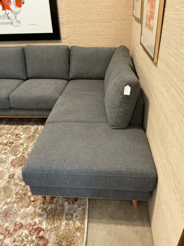soft grey raf sectional
