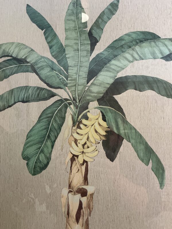 gold frame palm wall art