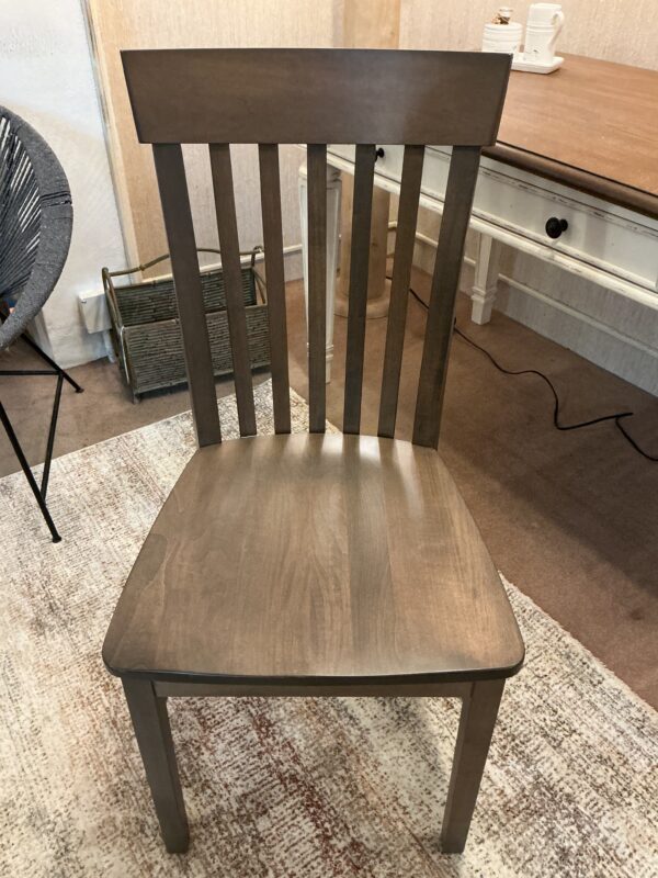 slat black gry chair
