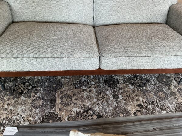 mod wood front sofa
