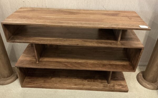 cube console table walnut