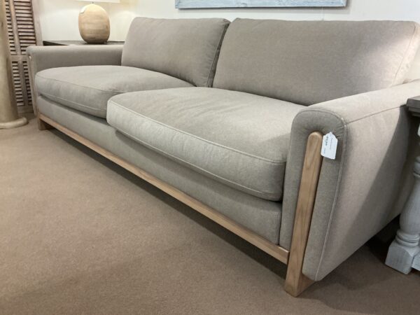 wood trim dune sofa