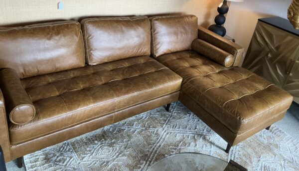 leather mod sectional