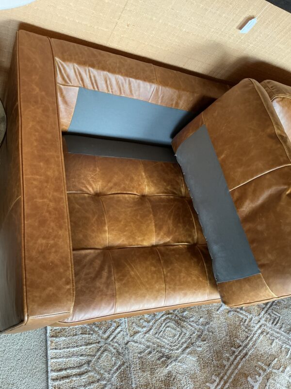 leather mod sectional